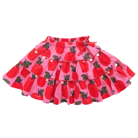 Allie Skirt, Pink Apples