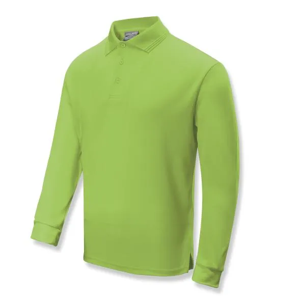 Bocini Kids Sun Smart L/S Polo 2nd (4 Color) (CP1633)