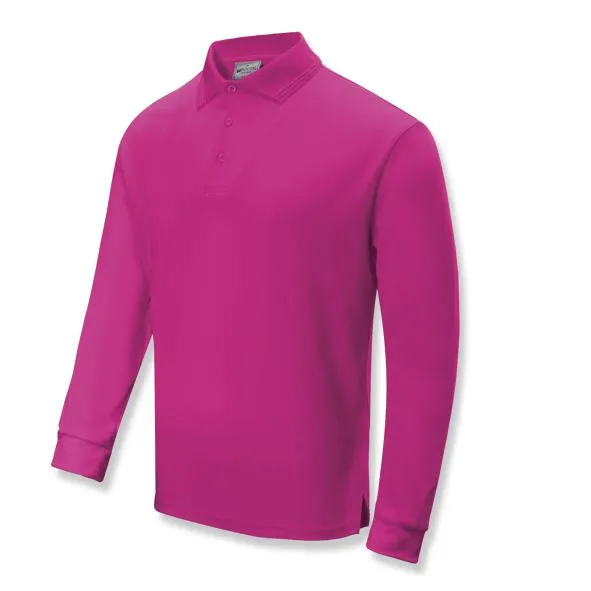 Bocini Kids Sun Smart L/S Polo 2nd (4 Color) (CP1633)