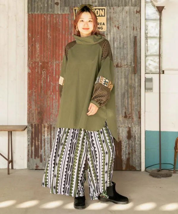 Bohemian Style Wide Leg Trousers