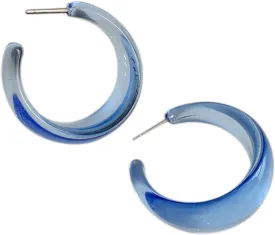 Colorful C shape Hoop Earrings for Women Resin Acrylic Y2k Multicolor Chunky Big Lightweight Jewelry