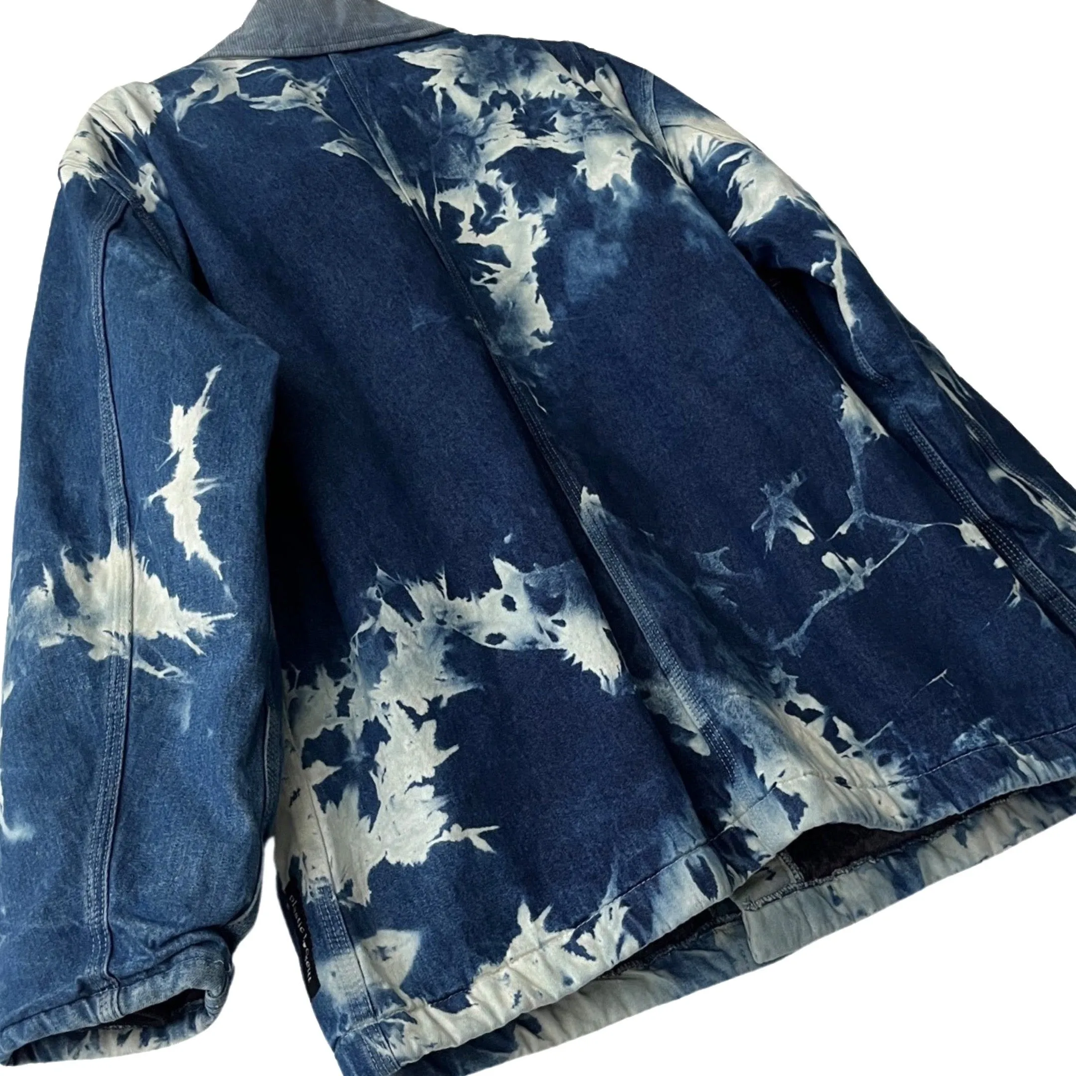 Dickies Vintage Blanket Lined Denim Coat w/Corduroy Collar in Fairbanks / LARGE