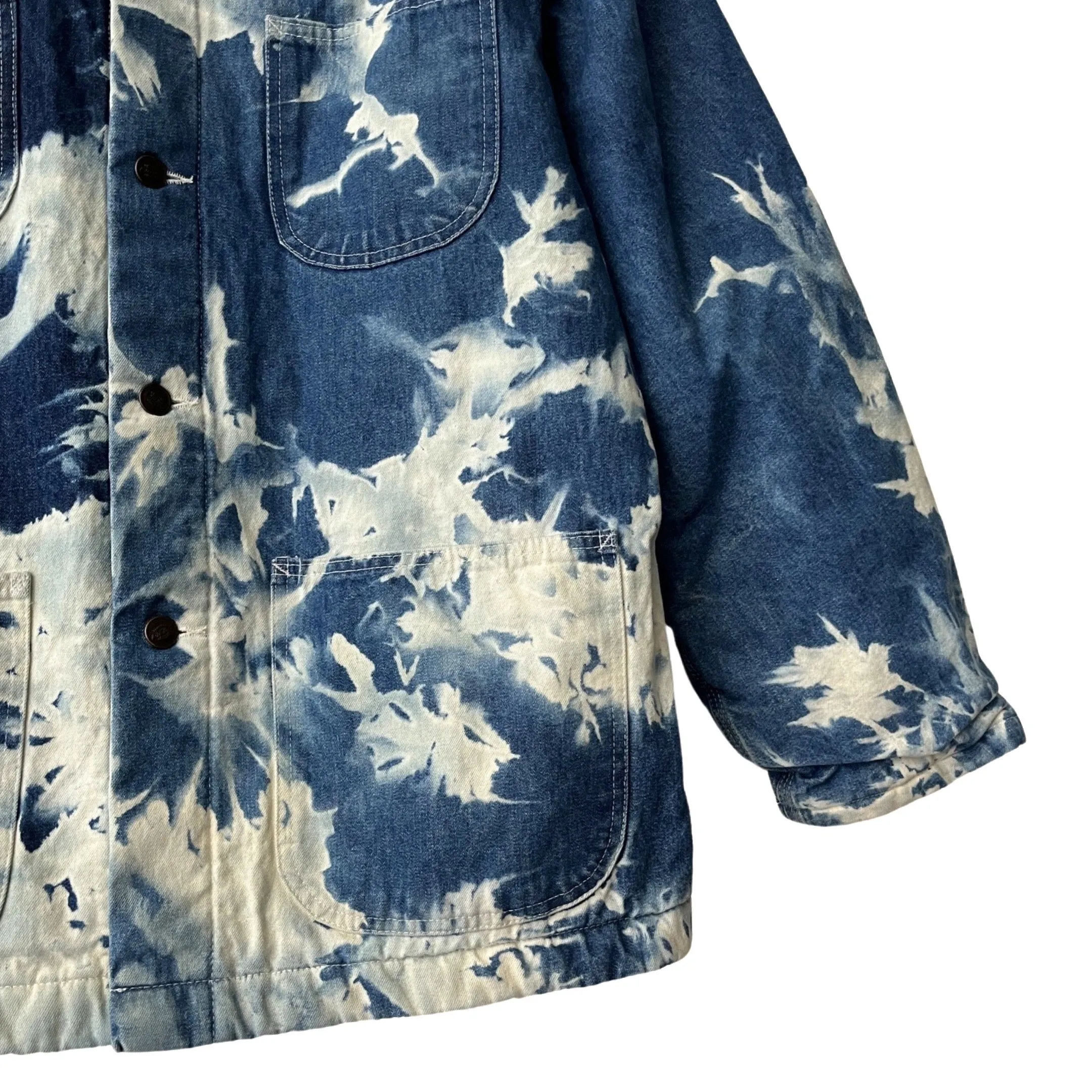 Dickies Vintage Blanket Lined Denim Coat w/Corduroy Collar in Fairbanks / LARGE