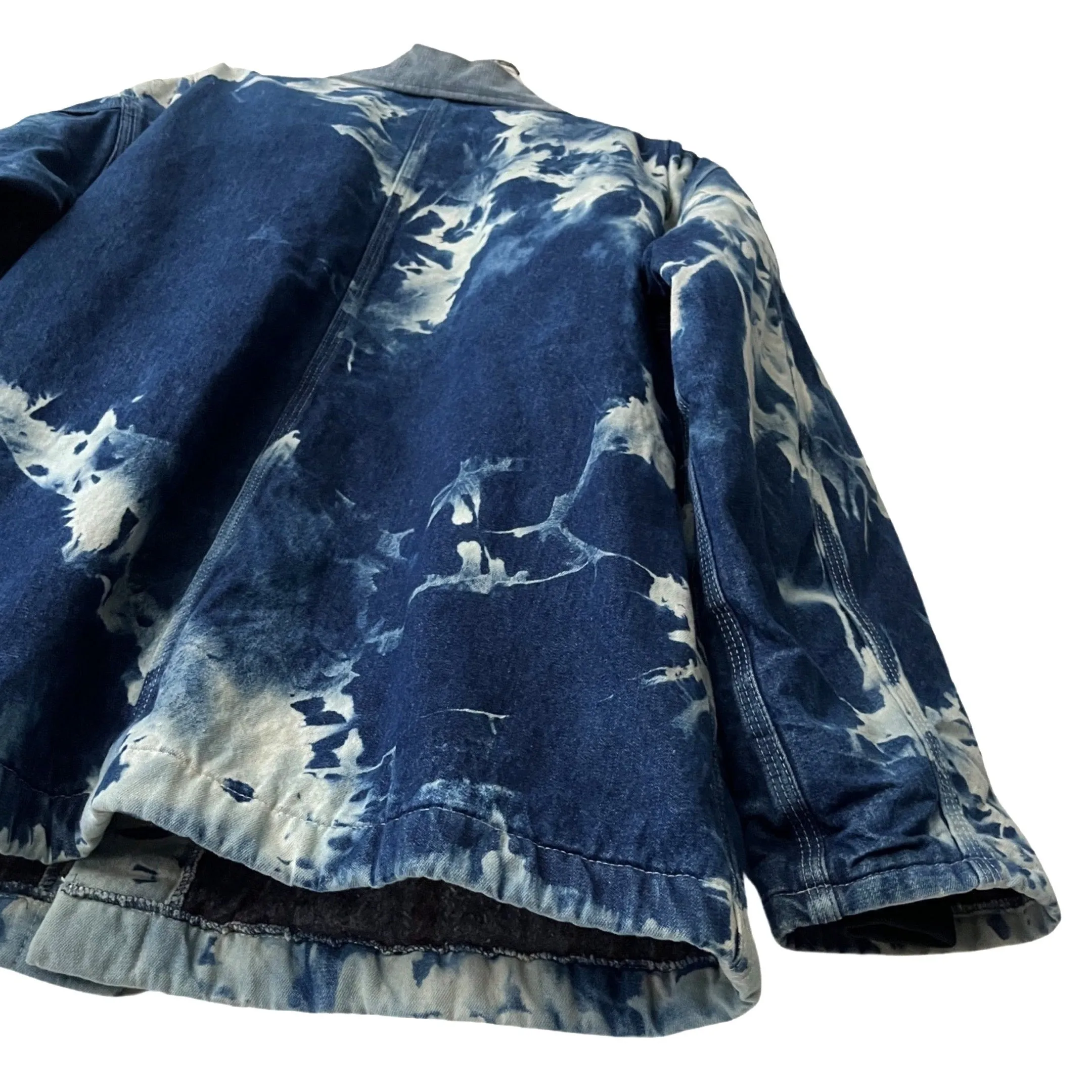 Dickies Vintage Blanket Lined Denim Coat w/Corduroy Collar in Fairbanks / LARGE