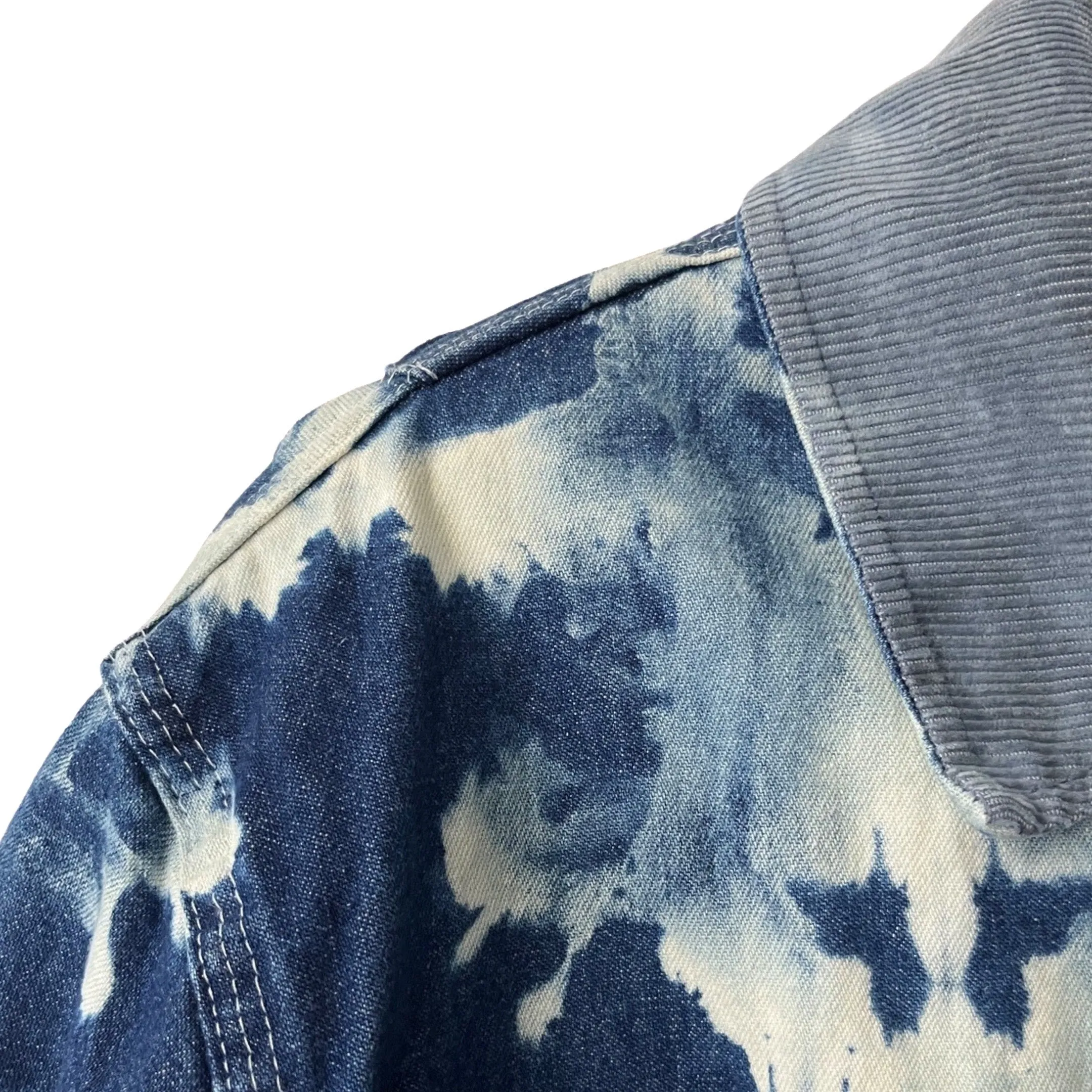 Dickies Vintage Blanket Lined Denim Coat w/Corduroy Collar in Fairbanks / LARGE
