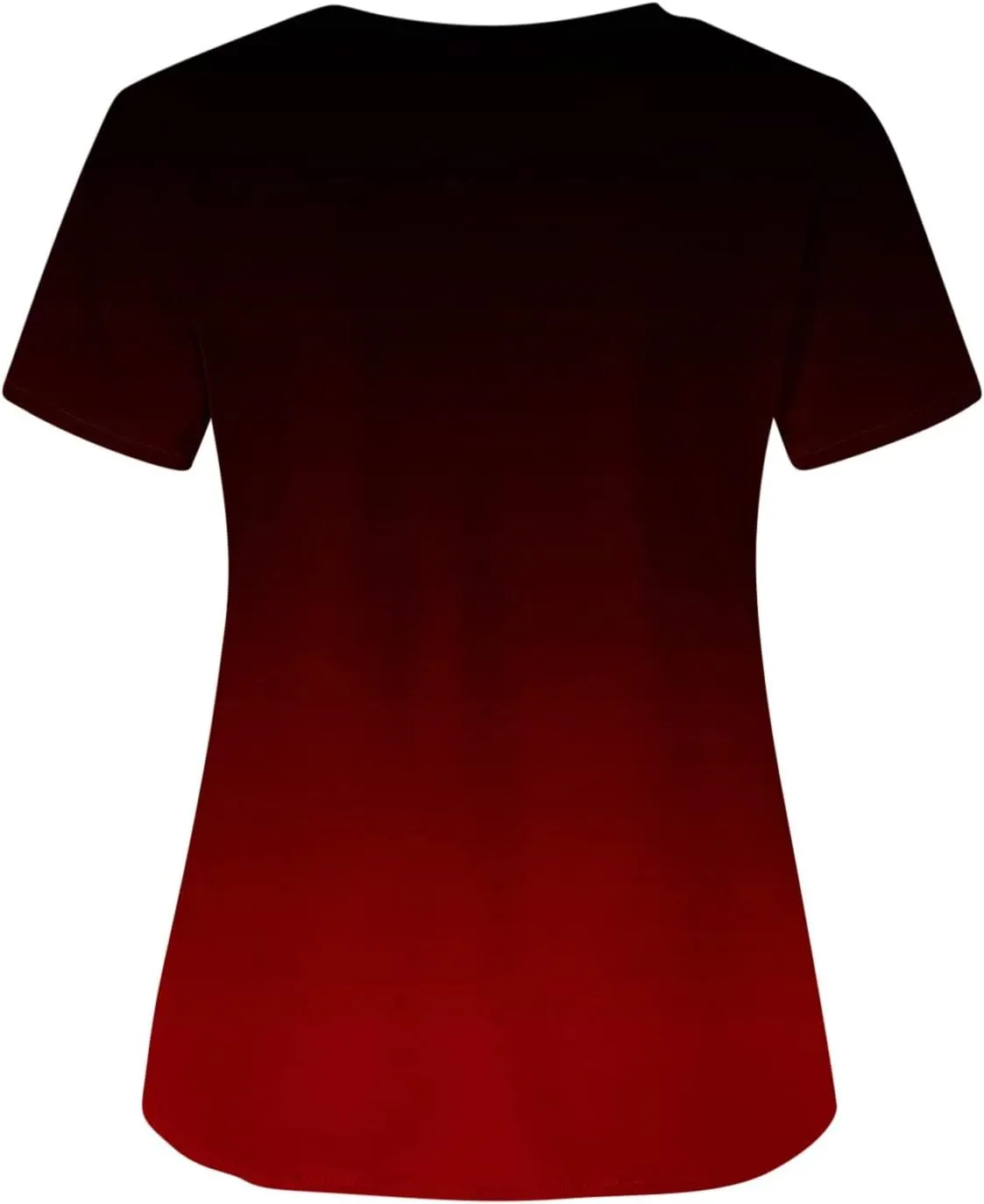 Firzero Scrub Tops for Women Casual Floral Printed Short Sleeve Nurse Work Uniform Lightweight V Neck Top with Pockets