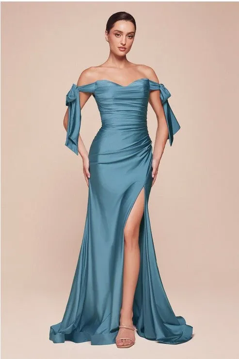 Luxury Blackberry Purple Stretch Jersey Sweetheart Gown