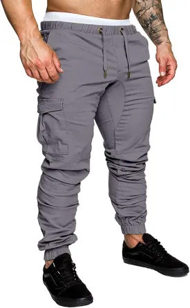 Men Joggers Mens Fashion Joggers Sports Pants Casual Cotton Cargo Pants Gym Sweatpants Trousers Mens Casual Cotton