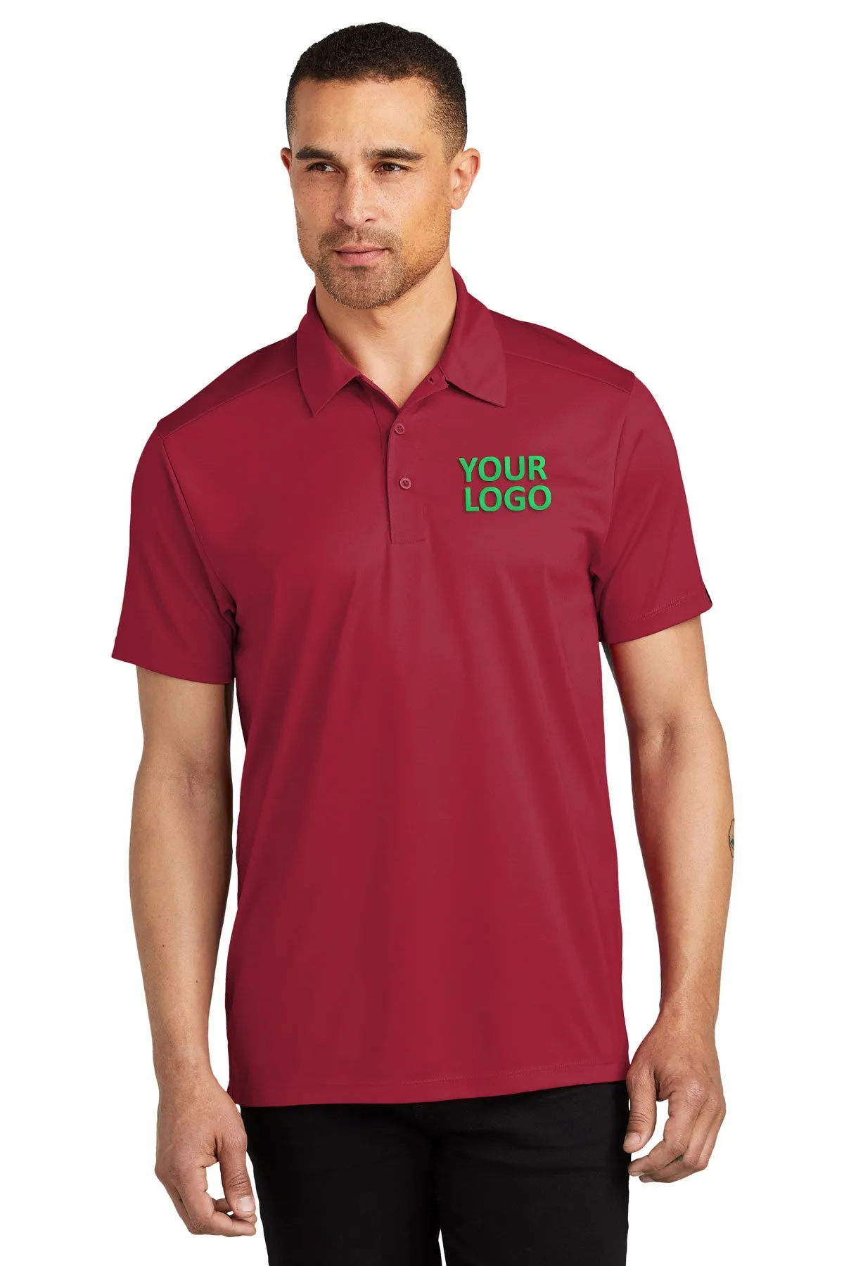 OGIO Framework Custom Polos, Signal Red