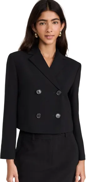 Theory Women's Crop Double Breasted Jacket