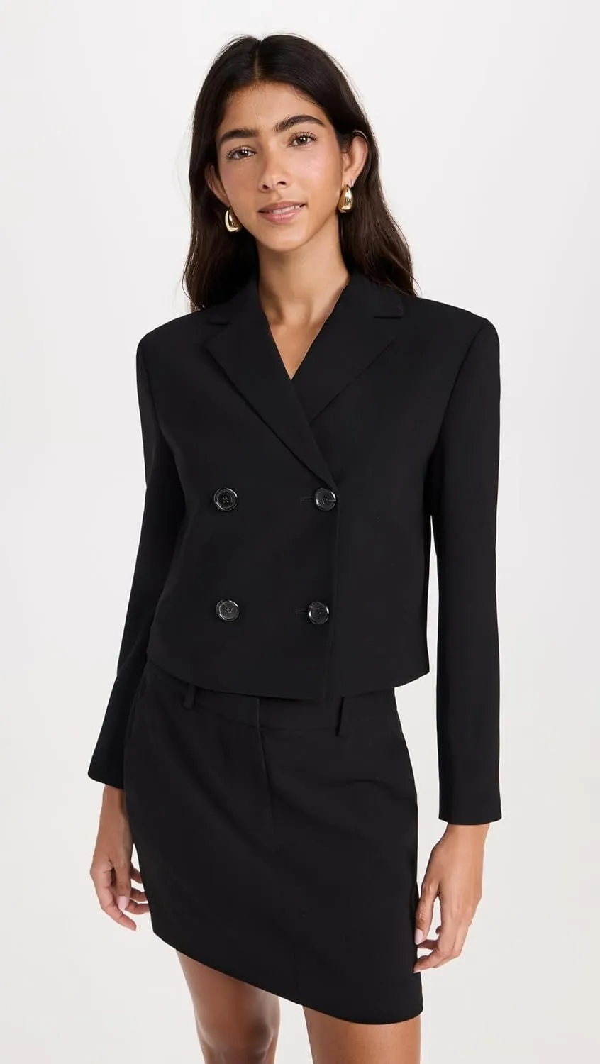 Theory Women's Crop Double Breasted Jacket