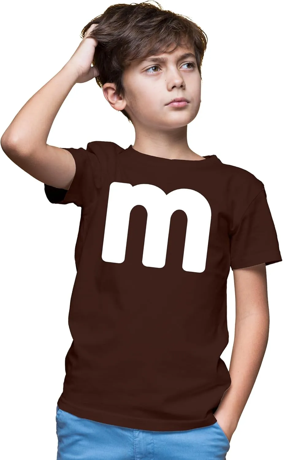 Unisex Youth Letter M Halloween Costumes T-Shirt for Boys/Girl | Funny Cool Graphic Tee Shirts Idea