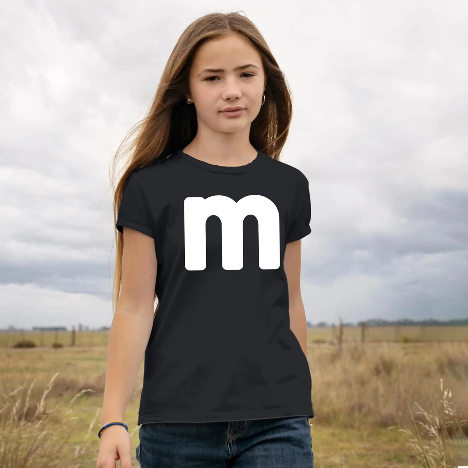 Unisex Youth Letter M Halloween Costumes T-Shirt for Boys/Girl | Funny Cool Graphic Tee Shirts Idea