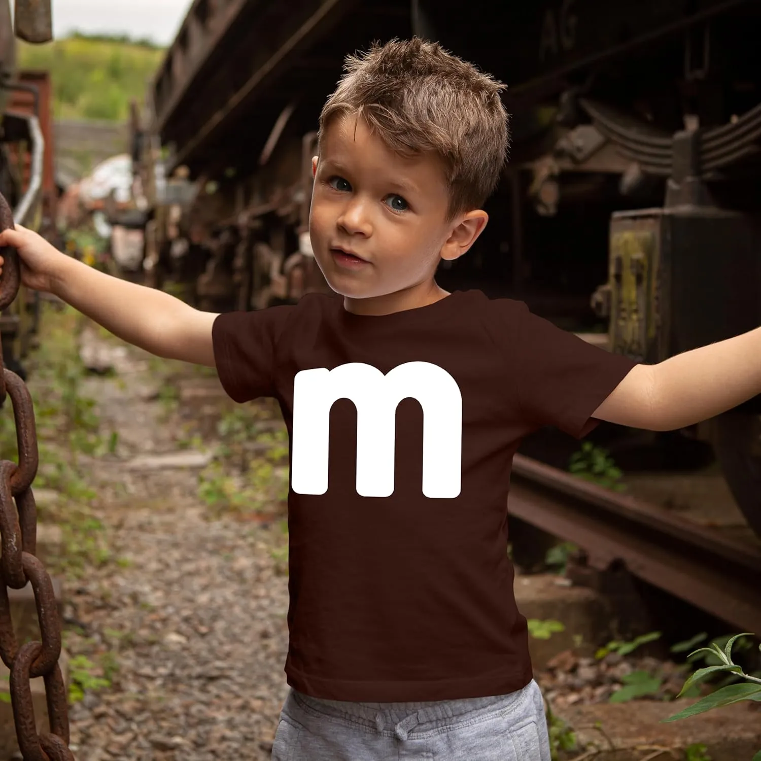 Unisex Youth Letter M Halloween Costumes T-Shirt for Boys/Girl | Funny Cool Graphic Tee Shirts Idea