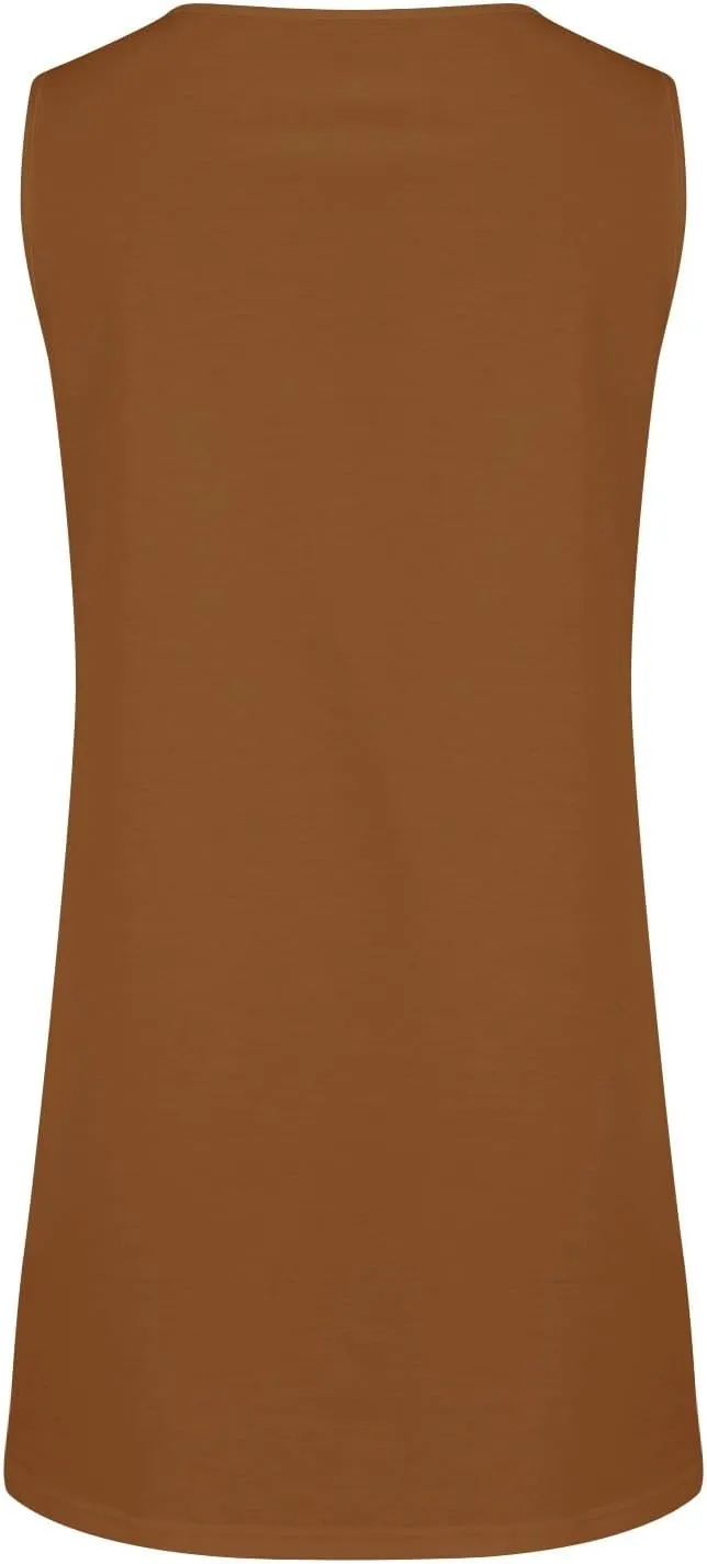 XOWRTE Women's A-Line Boat Neck Flowy Mini Dress Summer 2025 Going Out Party Club Vacation Sleeveless Tank Dresses Cuffless